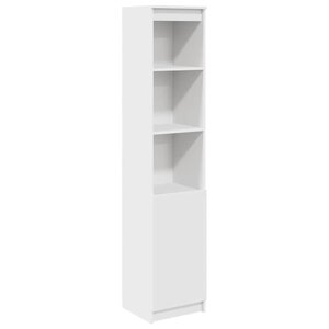 vidaXL Buffet haut blanc 37 5x35x180 cm bois d'ingénierie