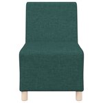 vidaXL Fauteuil Sofa Gris Clair 55 cm Tissu 2 Pièces Vert foncé