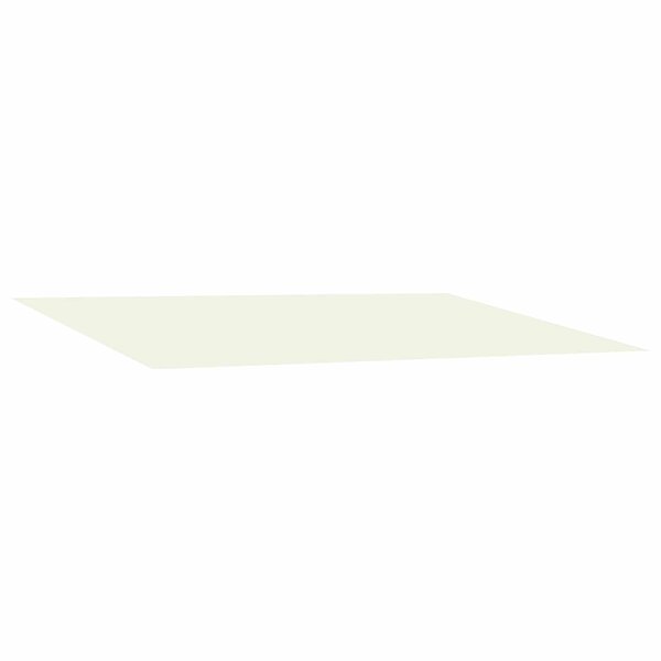 vidaXL Toile de rechange pour auvent Crème 600 × 350 cm Polyester