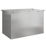 vidaXL Boîte de Rangement Extérieure Réglable Argent 80 x 50.5 x 50 cm