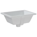vidaXL Évier salle de bain blanc 39x30x18 5 cm rectangulaire céramique