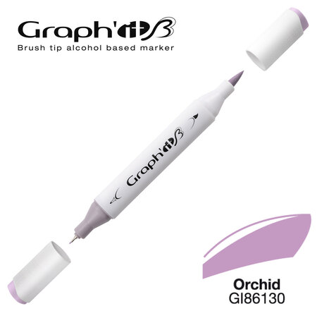 Marqueur manga à l'alcool Graph'it Brush 6130 Orchid