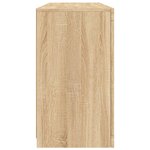 vidaXL Buffet avec lumières LED chêne sonoma 142 5x37x67 cm