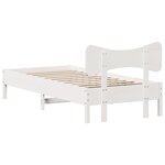 vidaXL Cadre de lit sans matelas blanc 90x200 cm bois de pin massif