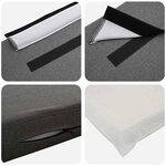 vidaXL Tête de lit capitonnée Blanc et gris clair 100 cm Pin massif