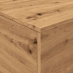 vidaXL Table basse avec lumières LED chêne artisanal 90x50x40 cm