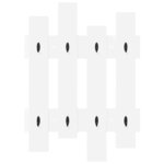 vidaXL Porte-manteau mural Blanc 60 x 3 x 82 cm Bois d'ingénierie