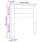 vidaXL Tête de lit Gris béton 100 cm Bois d'ingénierie