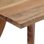 vidaXL Table de salle à manger 120x58x76 cm Bois d'acacia solide
