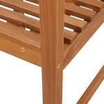 vidaXL Chaises de jardin sans accoudoirs - Set de 2 en bois d'acacia massif