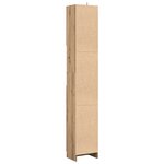 vidaXL Meuble de salle de bain Chêne artisanal 32x25 5x190 cm Bois d'ingénierie