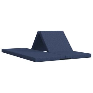 vidaXL Canapé-lit pliable 140 x 67 x 45 cm Bleu