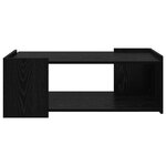 vidaXL Table basse Chêne noir 90 x 50 x 33 cm Bois d'ingénierie