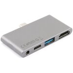 QDOS PowerLink Nano Hub USB-C 4-en-1 IPAD PRO - Argent