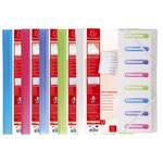 Trieur Polypropylène 3 Rabats Chromaline 8 compartiments Coloris Aléatoire x 10 EXACOMPTA