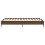 vidaXL Cadre de lit sans matelas marron foncé 120x200 cm tissu