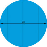 Tectake Bâche de piscine ronde - Ø 455 cm