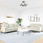 vidaXL Ensemble de canapés 3 Pièces avec coussins et traversins velours