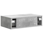 vidaXL Table d'appoint murale 59 x 34 5 x 17 cm Bois d'ingénierie