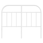 vidaXL Tête de lit métal blanc 120 cm