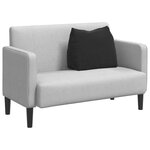 vidaXL Coussin de Dos Noir 60 x 20 x 50 cm Tissu en velours côtelé