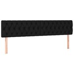 vidaXL Sommier à lattes de lit et matelas et LED Noir 200x200 cm Tissu