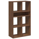 vidaXL Bibliothèque chêne marron 66x31x112 cm bois d'ingénierie