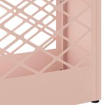 vidaXL Porte-parapluie avec stockage Rose 28 x 12 x 41 cm Acier