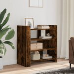 vidaXL Buffet chêne fumé 73 5x35x75 cm bois d'ingénierie