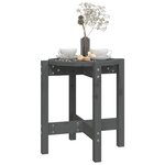 vidaXL Table basse Gris Ø 42 5x45 cm Bois massif de pin