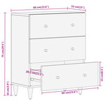 vidaXL Armoire latérale 60x33x75 cm bois massif de manguier