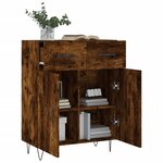 vidaXL Buffet chêne fumé 69 5x34x90 cm bois d'ingénierie
