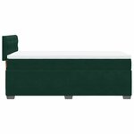 vidaXL Sommier à lattes de lit avec matelas Vert foncé 90x200 cm