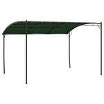 vidaXL Pavillon 4 x 3 x 2 55 m Vert Acier enduit de poudre et tissu