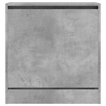 vidaXL Armoire à chaussures gris béton 60x34x63 5 cm bois d'ingénierie