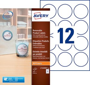 240 etiquettes enlevables rondes - l7104rev-20