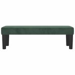 vidaXL Banc Vert foncé 100x30x30 cm Velours