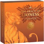 Pièce de monnaie en Argent 2000 Francs g 62.2 (2 oz) Millésime 2024 Circle of Life GRACE OF LIONESS