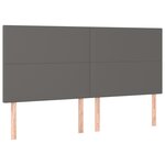 vidaXL Sommier à lattes de lit avec matelas et LED Gris 160x200 cm