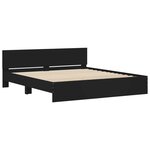 vidaXL Cadre de lit sans matelas noir 160x200 cm