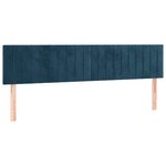 vidaXL Sommier à lattes de lit avec matelas LED Bleu foncé 180x200 cm