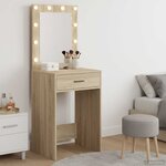 vidaXL Table de Toilette Chêne Sonoma 50 x 41 x 135 cm