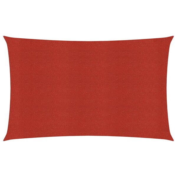 Vidaxl voile d'ombrage 160 g/m² rouge 5x8 m pehd