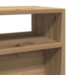 vidaXL Table console chêne artisanal 105x30x80 cm bois d'ingénierie