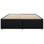vidaXL Cadre de lit sans matelas noir 200x200 cm tissu