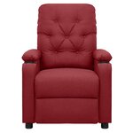 vidaXL Fauteuil électrique de massage Bordeaux Tissu