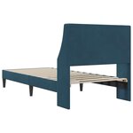 vidaXL Cadre de lit avec tête de lit Bleu 80 x 200 cm Velours
