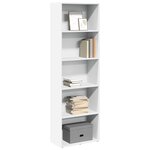 vidaXL Bibliothèque blanc 60x30x189 cm bois d'ingénierie