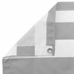 vidaXL Écran de balcon Gris clair et blanc 100 x 300 cm Tissu Oxford