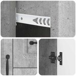 vidaXL Buffet Gris béton 89 x 34 5 x 57 cm Bois d'ingénierie